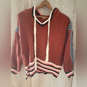 POL Chunky Knit Hooded Sweater